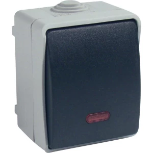 GAO kontrolni prekidač za vlažne prostorije standard sivi 9877 slika