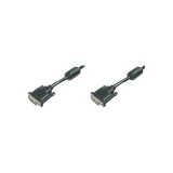 DVI priključni kabel [1x DVI-utikač 24 + 1-pol.  1x DVI-utikač 24 + 1-pol.] 5m, crn