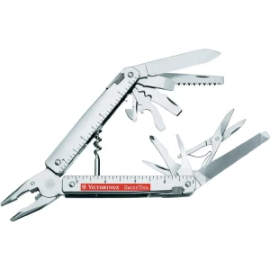 Victorinox švicarski nož SwissTool Plus I s etuijem broj funkcija 39 plemeniti č slika
