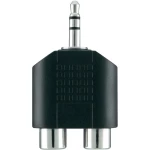 Belkin-JACK/činč audio Y-adapter [1x JACK utikač 3.5mm - 2x činč utičnica], crn