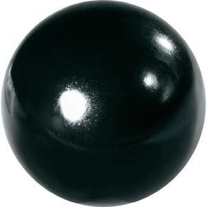 Ručka, okrugla TOOLCRAFT M6, umjetna masa, navoj iz mesinga, crna, 25 komada slika