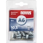 Slijepa matična zaklovica Novus 045-0041, aluminij, M4, 6mm, 10 komada