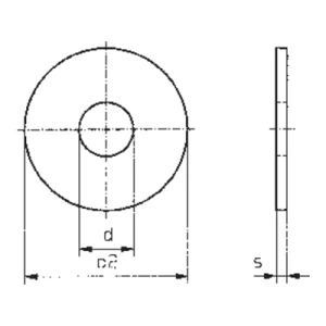 Podloška TOOLCRAFT 192033, unutarnji promjer: 5.3mm, M5, DIN 9021-A2K, galvanizi slika