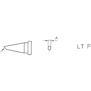 Vrh za lemljenje LT-F Weller okrugli, zakrivljeni veličina vrha 1.2 mm sadržaj 1 slika