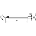 Vrh za lemljenje 012 BD Ersa oblika olovke veličina vrha 0.3 mm sadržaj 1 kom.
