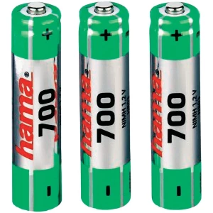 Micro akumulatorska baterija (AAA) NiMH Hama HR03 700 mAh 1.2 V, 1 kom. slika