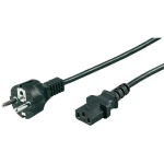 Mrežni kabel [ šuko utikač - utikač za rasrashladne uređaje C13] crna 1.5 m Goob