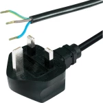 Priključni kabel [ engleski utikač - kabel, otvoreni kraj] crni 2 m HAWA 1008244