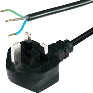 Priključni kabel [ engleski utikač - kabel, otvoreni kraj] crni 2 m HAWA 1008244 slika