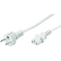 Priključni kabel za rashladne uređaje [ šuko utikač - IEC utikač C13] bijela 2 m slika
