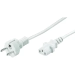 Priključni kabel za rashladne uređaje [ šuko utikač - IEC utikač C13] bijela 2 m