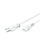 Priključni kabel za rashladne uređaje [ švicarski utikač - IEC utikač C13] bijel
