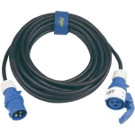 Strujni produžni kabel SIROX [ CEE-Cara utikač - CEE-Cara utičnica] 16 A crna, 2