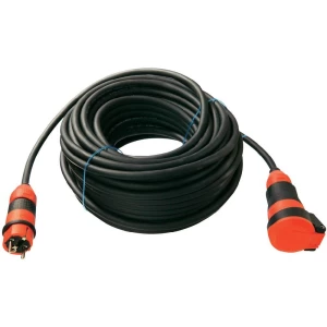 Strujni produžni kabel AS Schwabe [ šuko utikač - šuko utičnica] crna, 10 m 6225 slika