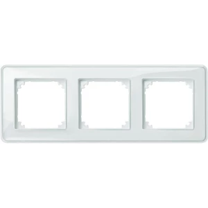 Merten 3-struki okvir M-Creativ prozirni, polarno bijela, MEG4030-3500 slika