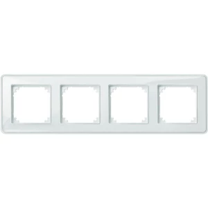 Merten 4-struki okvir M-Creativ prozirni, polarno bijela, MEG4040-3500 slika