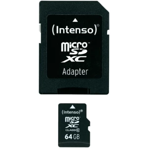microSDXC kartica Intenso High Performance Class 10 uklj. SD-adapter 64 GB slika