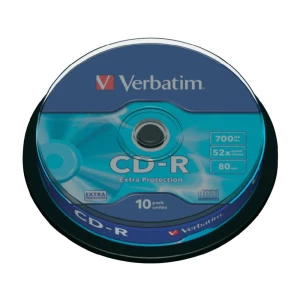 CD-R prazni Verbatim 43437 700 MB 10 kom. okrugla kutija slika