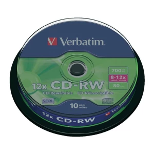 CD-RW prazni Verbatim 43480 700 MB 10 kom. okrugla kutija RW slika