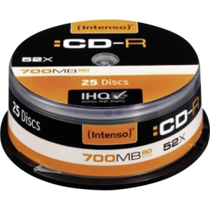 CD-R 80 prazni Intenso 1001124 700 MB 25 kom. okrugla kutija slika