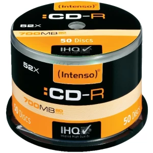 CD-R 80 prazni Intenso 1001125 700 MB 50 kom. okrugla kutija slika
