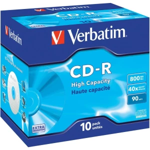 CD-R 90 prazni Verbatim 800 MB 43428 10 kom. kutija slika