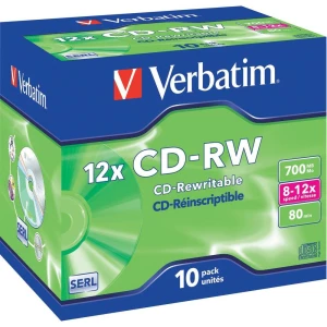 CD-RW prazni Verbatim 43148 700 MB 10 kom. kutija RW slika