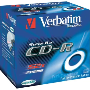 CD-R 80 prazni Verbatim 43325 700 MB 10 kom. kutija slika