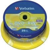 DVD+RW prazni Verbatim 43489 4.7 GB 25 kom. okrugla kutija RW