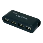 4-portni USB 2.0 hub LogiLink crni