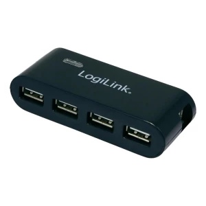 4-portni USB 2.0 hub LogiLink crni slika