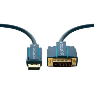 DisplayPort priključni kabel Clicktronic [1x DisplayPort utikač<=> 1x DVI-utikač slika