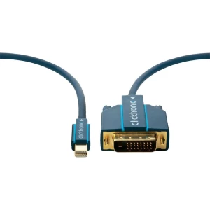 DisplayPort priključni kabel Clicktronic [1xMini-DisplayPort utikač<=>1xDVI utik slika