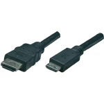 HDMI priključni kabel [1x HDMI-utikač <=> 1x HDMI-utikačC mini] 1,80m, crn