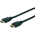 HS HDMI priključni kabel Digitus [1x HDMI-utikač <=> 1x HDMI-utikač] 10m, crn, A slika