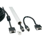 VGA kabel za polaganje [1x VGA-utikač <=> 1x VGA-utikač] 15m, crn