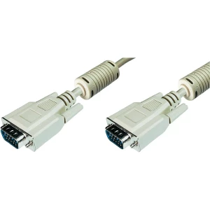 VGA priključni kabel Digitus [1x VGA-utikač<=> 1x VGA-utikač] 1.80m, siv, AK-310 slika