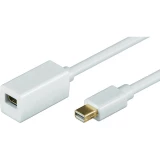 Mini DisplayPort produživač Goobay, 1m, bijel