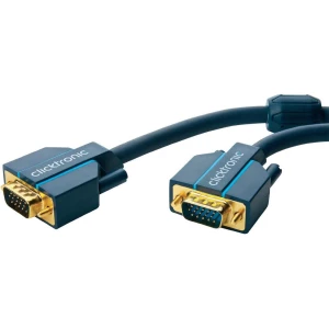 VGA priključni kabel Clicktronic [1x VGA-utikač <=> 1x VGA-utikač] 2m, plav, slika