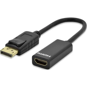 DisplayPort / HDMI priključni kabel ednet [1x DisplayPort utikač <=> 1x HDMI žen slika