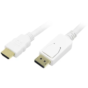 DisplayPort / HDMI priključni kabel LogiLink [1x DisplayPort utikač => 1x HDMI u slika