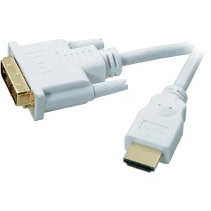 DVI-D/HDMI-A kabel SpeaKa Professional, 2m, bijel, 50217 slika