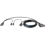 KVM priključni kabel [2x VGA utikač, USB 2.0 utikač A - 1x D-SUB utikač 50pol.]