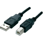 USB 2.0 priključni kabel [1x USB 2.0 utikač A - 1x USB 2.0 utikač B] 1.80 m crni
