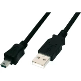 USB 2.0 priključni kabel [1x USB 2.0 utikač A - 1x USB 2.0 utikač Mini-B] 1 m Di