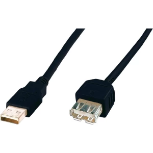USB 2.0 produžni kabel [1x USB 2.0 utikač A - 1x USB 2.0 utikač A] 3 m Digitus c slika