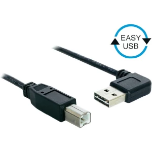 USB 2.0 priključni kabel [1x USB 2.0 utikač A - 1x USB 2.0 utikač B] 2 m crni po slika