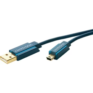 USB 2.0 priključni kabel [1x USB 2.0 utikač A - 1x USB 2.0 utikač Mini-B] 3 m pl slika