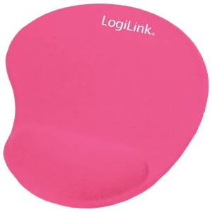 Podloga za miša s podlogom za ruku LogiLink ID0027P ergonomska ružičasta slika
