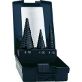 Set stupnjevitih svrdla HSS 3-dijelni 4 - 12 mm, 4 - 20 mm, 6 - 30 mm TiAIN Exac slika